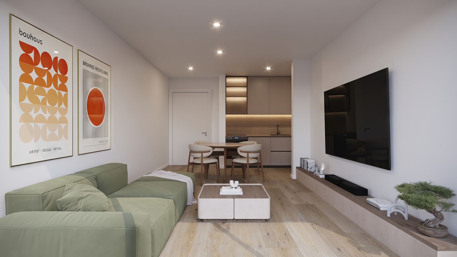 2 ambientes · living con vista