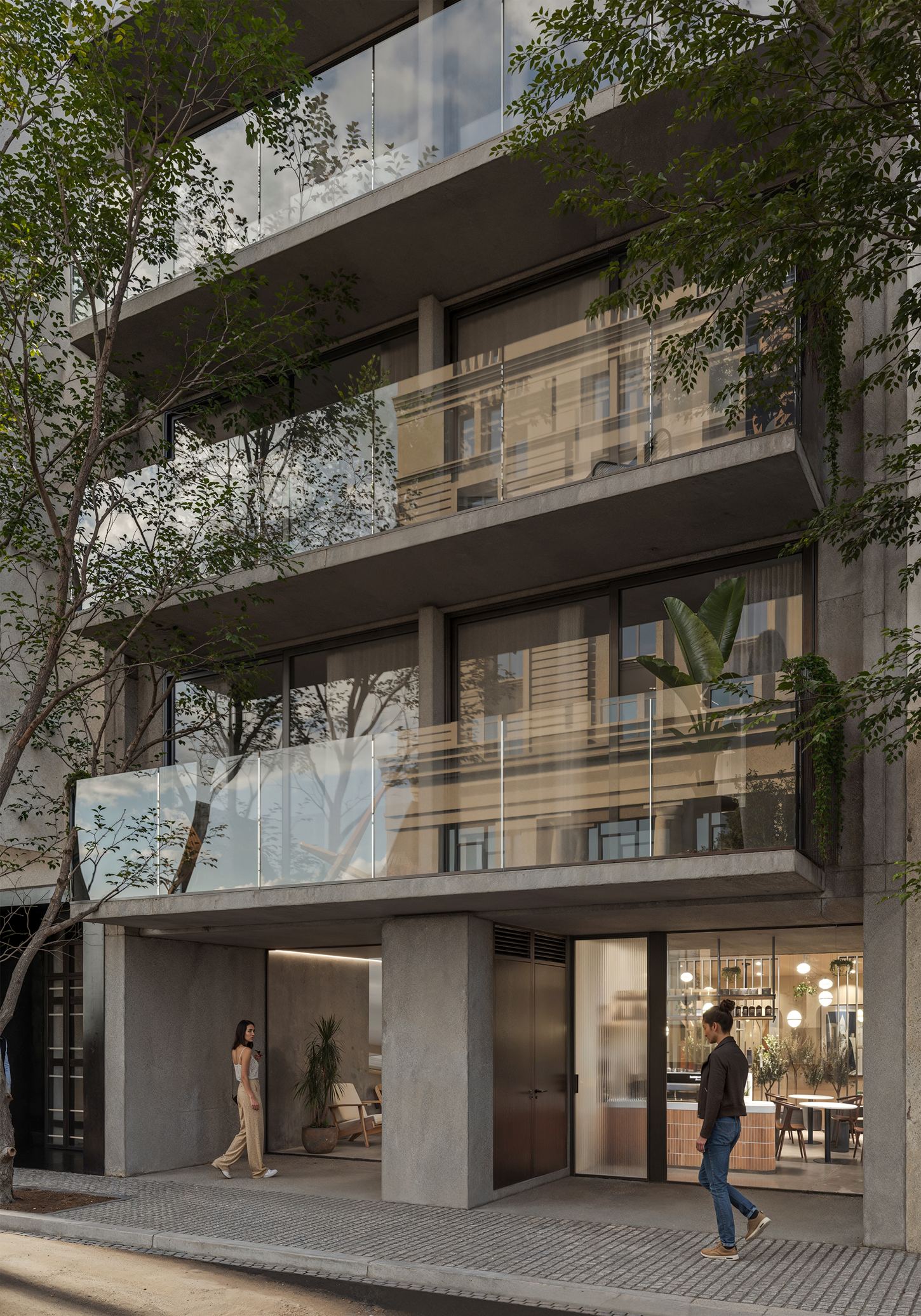 WOOD Recoleta · render del edificio