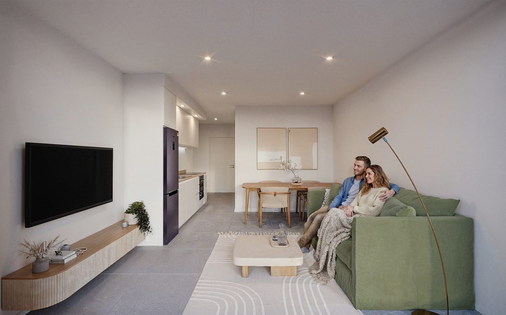 2 ambientes · living