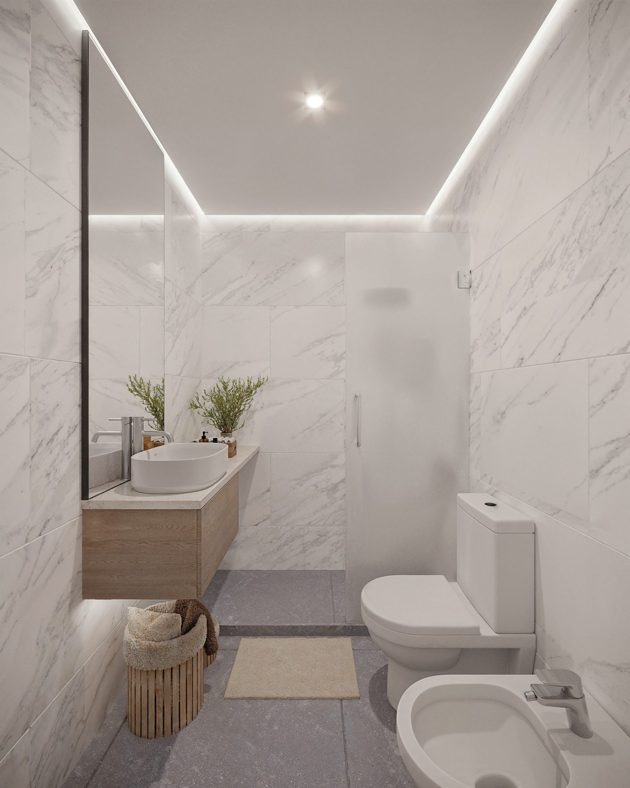 Baño · porcelanato